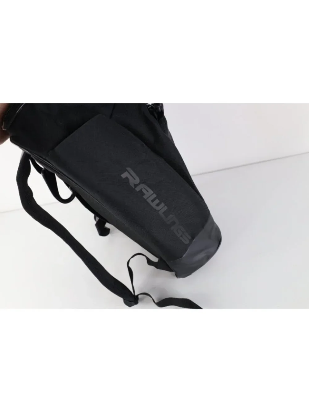 Rawlings Baseball Spell Out Bat Glove Holder Backpack Book Bag Carry On Black